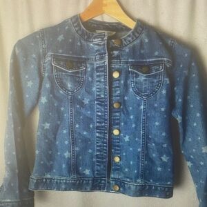 Star Patterned Denim Jacket